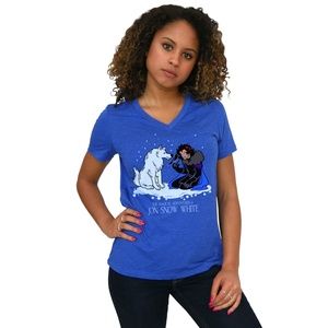 Magical Adventures of Jon Snow White V-Neck Tee